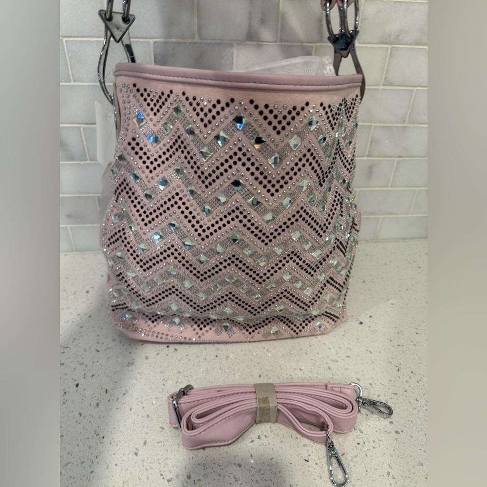NWT Pink Studded Women's Bag